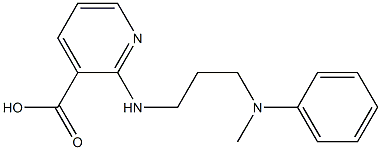 2-({3-[methyl(phenyl)amino]propyl}amino)pyridine-3-carboxylic acid Structure