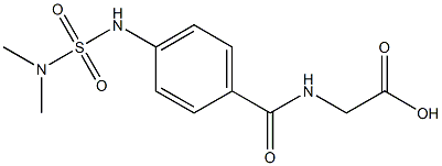 2-({4-[(dimethylsulfamoyl)amino]phenyl}formamido)acetic acid Structure