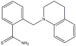 2-(1,2,3,4-tetrahydroquinolin-1-ylmethyl)benzene-1-carbothioamide 구조식 이미지