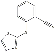 2-(1,3,4-thiadiazol-2-ylsulfanyl)benzonitrile Structure