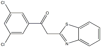 2-(1,3-benzothiazol-2-yl)-1-(3,5-dichlorophenyl)ethan-1-one 구조식 이미지