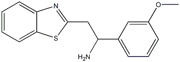 2-(1,3-benzothiazol-2-yl)-1-(3-methoxyphenyl)ethan-1-amine 구조식 이미지
