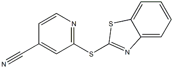 2-(1,3-benzothiazol-2-ylsulfanyl)pyridine-4-carbonitrile 구조식 이미지