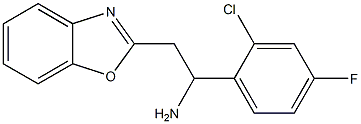 2-(1,3-benzoxazol-2-yl)-1-(2-chloro-4-fluorophenyl)ethan-1-amine 구조식 이미지