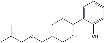 2-(1-{[3-(2-methylpropoxy)propyl]amino}propyl)phenol 구조식 이미지