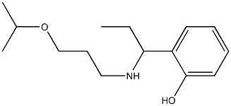 2-(1-{[3-(propan-2-yloxy)propyl]amino}propyl)phenol Structure