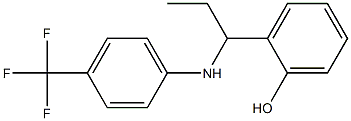 2-(1-{[4-(trifluoromethyl)phenyl]amino}propyl)phenol Structure