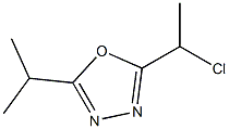 2-(1-chloroethyl)-5-isopropyl-1,3,4-oxadiazole 구조식 이미지