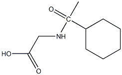 2-(1-cyclohexylacetamido)acetic acid Structure