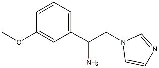 2-(1H-imidazol-1-yl)-1-(3-methoxyphenyl)ethanamine 구조식 이미지