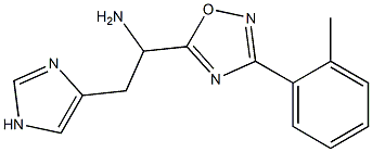 2-(1H-imidazol-4-yl)-1-[3-(2-methylphenyl)-1,2,4-oxadiazol-5-yl]ethan-1-amine Structure