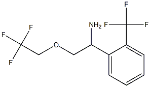 2-(2,2,2-trifluoroethoxy)-1-[2-(trifluoromethyl)phenyl]ethanamine 구조식 이미지