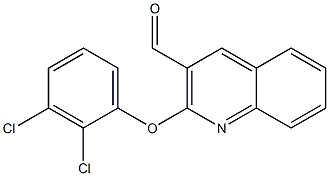 2-(2,3-dichlorophenoxy)quinoline-3-carbaldehyde 구조식 이미지