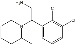 2-(2,3-dichlorophenyl)-2-(2-methylpiperidin-1-yl)ethan-1-amine 구조식 이미지