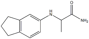 2-(2,3-dihydro-1H-inden-5-ylamino)propanamide 구조식 이미지