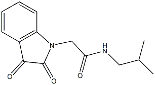 2-(2,3-dioxo-2,3-dihydro-1H-indol-1-yl)-N-(2-methylpropyl)acetamide Structure