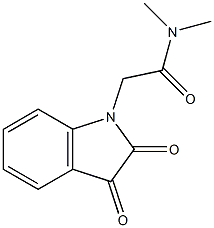 2-(2,3-dioxo-2,3-dihydro-1H-indol-1-yl)-N,N-dimethylacetamide Structure