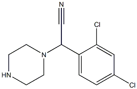 2-(2,4-dichlorophenyl)-2-(piperazin-1-yl)acetonitrile 구조식 이미지