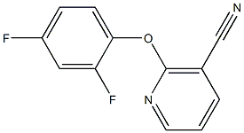 2-(2,4-difluorophenoxy)nicotinonitrile 구조식 이미지