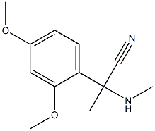 2-(2,4-dimethoxyphenyl)-2-(methylamino)propanenitrile Structure