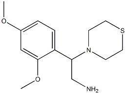 2-(2,4-dimethoxyphenyl)-2-(thiomorpholin-4-yl)ethan-1-amine Structure