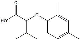 2-(2,4-dimethylphenoxy)-3-methylbutanoic acid Structure