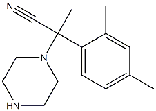 2-(2,4-dimethylphenyl)-2-(piperazin-1-yl)propanenitrile 구조식 이미지