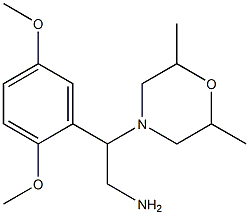 2-(2,5-dimethoxyphenyl)-2-(2,6-dimethylmorpholin-4-yl)ethanamine Structure