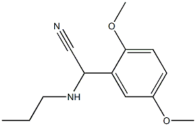 2-(2,5-dimethoxyphenyl)-2-(propylamino)acetonitrile Structure
