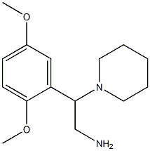 2-(2,5-dimethoxyphenyl)-2-piperidin-1-ylethanamine Structure
