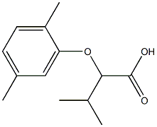 2-(2,5-dimethylphenoxy)-3-methylbutanoic acid 구조식 이미지