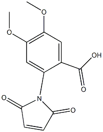 2-(2,5-dioxo-2,5-dihydro-1H-pyrrol-1-yl)-4,5-dimethoxybenzoic acid Structure