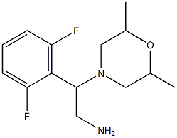 2-(2,6-difluorophenyl)-2-(2,6-dimethylmorpholin-4-yl)ethanamine Structure