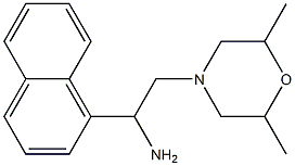 2-(2,6-dimethylmorpholin-4-yl)-1-(1-naphthyl)ethanamine Structure
