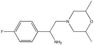 2-(2,6-dimethylmorpholin-4-yl)-1-(4-fluorophenyl)ethanamine Structure