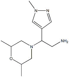 2-(2,6-dimethylmorpholin-4-yl)-2-(1-methyl-1H-pyrazol-4-yl)ethan-1-amine Structure