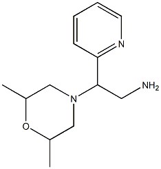 2-(2,6-dimethylmorpholin-4-yl)-2-(pyridin-2-yl)ethan-1-amine Structure