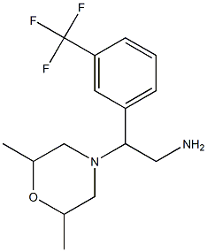 2-(2,6-dimethylmorpholin-4-yl)-2-[3-(trifluoromethyl)phenyl]ethan-1-amine 구조식 이미지