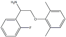 2-(2,6-dimethylphenoxy)-1-(2-fluorophenyl)ethanamine 구조식 이미지