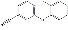 2-(2,6-dimethylphenoxy)isonicotinonitrile Structure