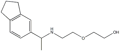 2-(2-{[1-(2,3-dihydro-1H-inden-5-yl)ethyl]amino}ethoxy)ethan-1-ol Structure