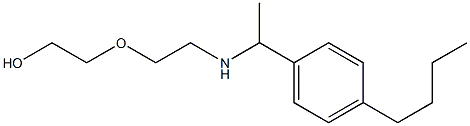 2-(2-{[1-(4-butylphenyl)ethyl]amino}ethoxy)ethan-1-ol Structure