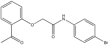 2-(2-acetylphenoxy)-N-(4-bromophenyl)acetamide Structure