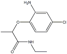 2-(2-amino-4-chlorophenoxy)-N-ethylpropanamide Structure