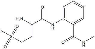 2-(2-amino-4-methanesulfonylbutanamido)-N-methylbenzamide Structure