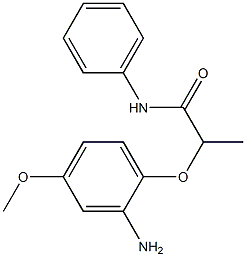 2-(2-amino-4-methoxyphenoxy)-N-phenylpropanamide Structure