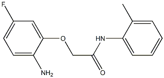 2-(2-amino-5-fluorophenoxy)-N-(2-methylphenyl)acetamide 구조식 이미지