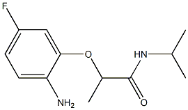 2-(2-amino-5-fluorophenoxy)-N-(propan-2-yl)propanamide 구조식 이미지