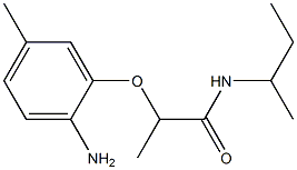 2-(2-amino-5-methylphenoxy)-N-(butan-2-yl)propanamide 구조식 이미지