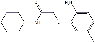 2-(2-amino-5-methylphenoxy)-N-cyclohexylacetamide 구조식 이미지